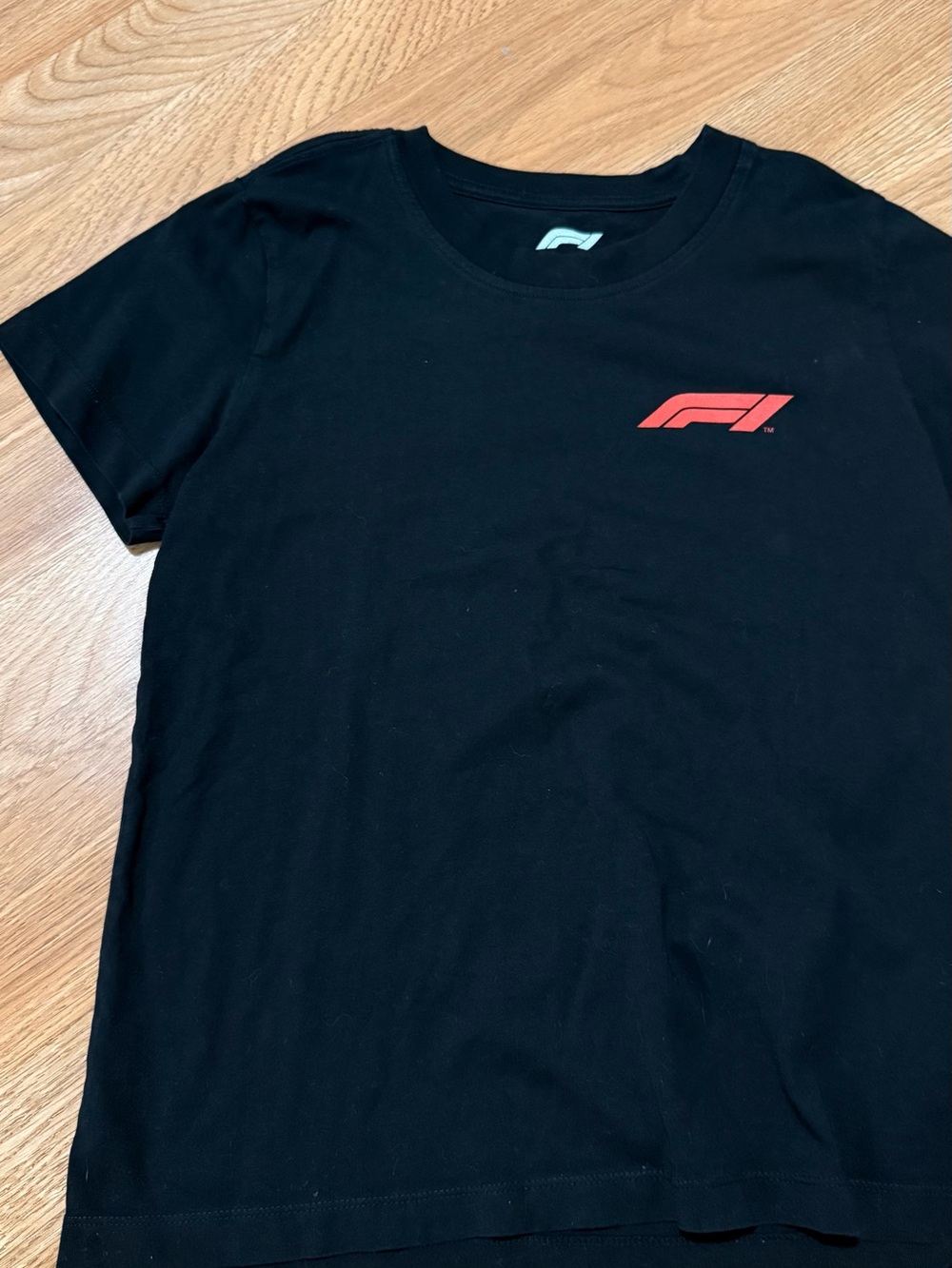 F1 Logo Black Short Sleeve Crewneck Tee